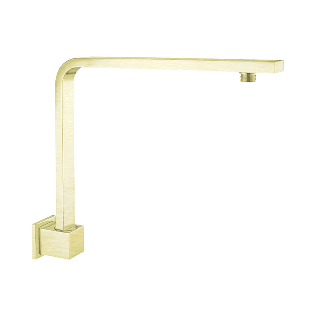 An image of Nero Tapware Square Swivel Shower Arm Brushed Gold