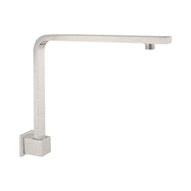 An image of Nero Tapware Square Swivel Shower Arm Brushed Nickel