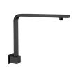 An image of Nero Tapware Square Swivel Shower Arm Matte Black