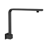 An image of Nero Tapware Square Swivel Shower Arm Matte Black