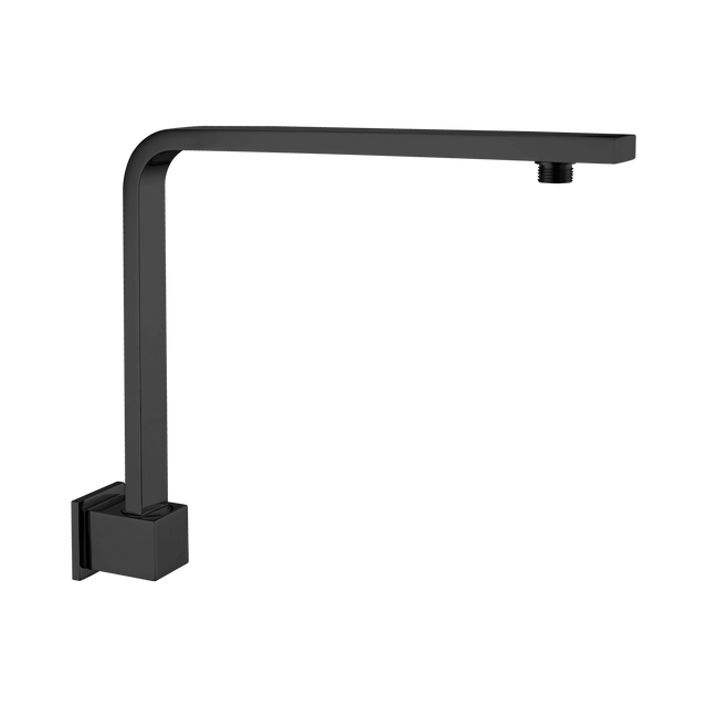 An image of Nero Tapware Square Swivel Shower Arm Matte Black