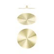 An image of Nero Tapware Zen SS316L 300mm Round Shower Head Brushed Gold