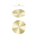 An image of Nero Tapware Zen SS316L 300mm Round Shower Head Brushed Gold
