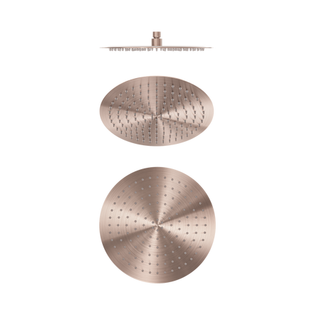 An image of Nero Tapware Zen SS316L 300mm Round Shower Head Brushed Bronze