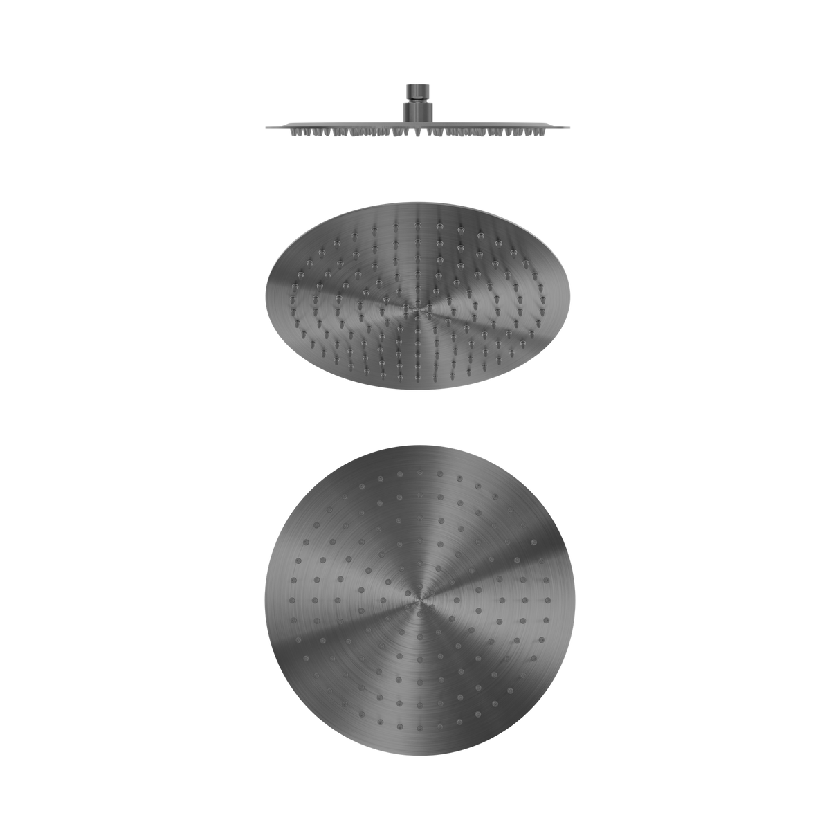 An image of Nero Tapware Zen SS316L 300mm Round Shower Head Graphite