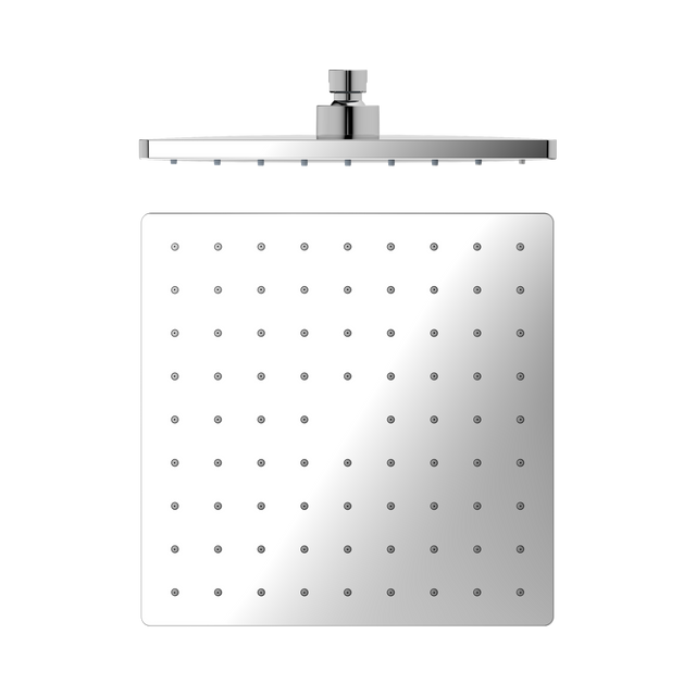 An image of Nero Tapware 250mm ABS Square Shower Head Chrome