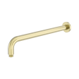 An image of Nero Tapware Zen SS316L Round Shower Arm 400mm Length Brushed Gold