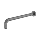 An image of Nero Tapware Zen SS316L Round Shower Arm 400mm Length Graphite