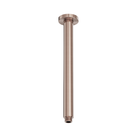 An image of Nero Tapware Zen SS316L Round Ceiling Arm 300mm Length Brushed Bronze