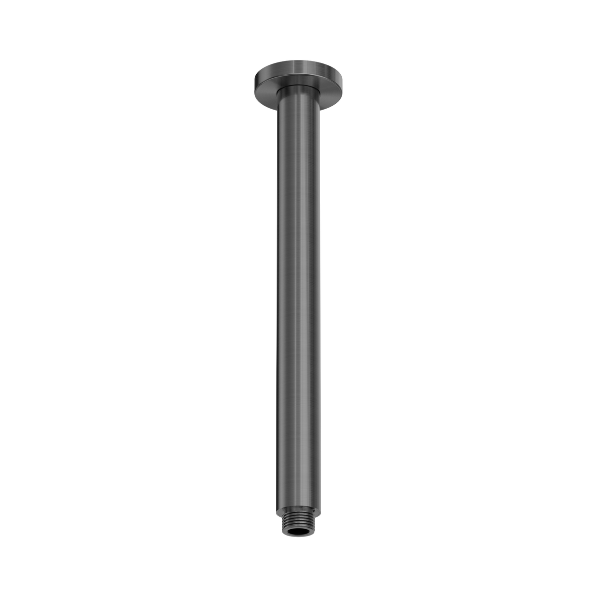 An image of Nero Tapware Zen SS316L Round Ceiling Arm 300mm Length Graphite