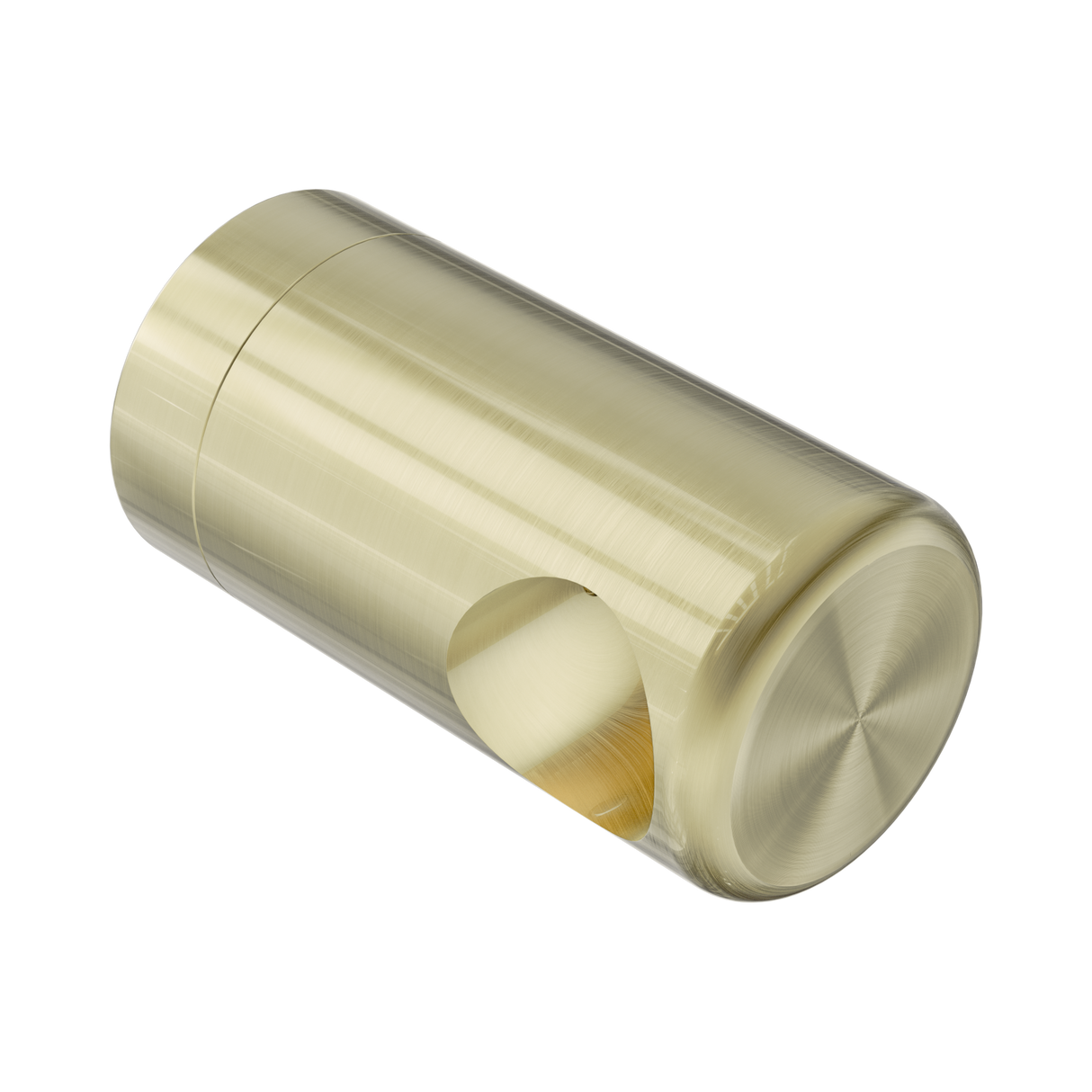 An image of Nero Tapware Mecca Care Make Your Own 25mm Grab Rail End Bracket Brushed Gold