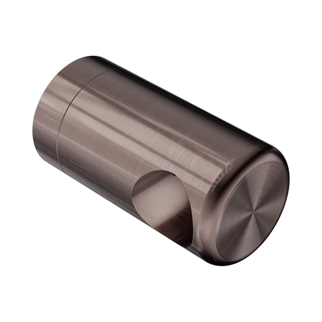 An image of Nero Tapware Mecca Care Make Your Own 25mm Grab Rail End Bracket Brushed Bronze