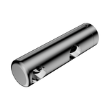 An image of Nero Tapware Mecca Care Make Your Own 25mm Grab Rail Double Towel Bracket Left Chrome