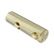 An image of Nero Tapware Mecca Care Make Your Own 25mm Grab Rail Double Towel Bracket Right Brushed Gold