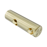 An image of Nero Tapware Mecca Care Make Your Own 25mm Grab Rail Double Towel Bracket Right Brushed Gold