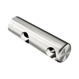 An image of Nero Tapware Mecca Care Make Your Own 25mm Grab Rail Double Towel Bracket Right Brushed Nickel