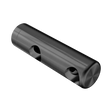 An image of Nero Tapware Mecca Care Make Your Own 25mm Grab Rail Double Towel Bracket Right Gun Metal