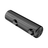An image of Nero Tapware Mecca Care Make Your Own 25mm Grab Rail Double Towel Bracket Right Gun Metal