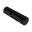 An image of Nero Tapware Mecca Care Make Your Own 25mm Grab Rail Double Towel Bracket Right Matte Black
