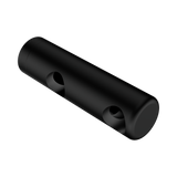 An image of Nero Tapware Mecca Care Make Your Own 25mm Grab Rail Double Towel Bracket Right Matte Black