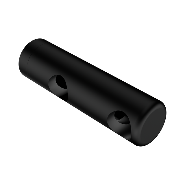 An image of Nero Tapware Mecca Care Make Your Own 25mm Grab Rail Double Towel Bracket Right Matte Black