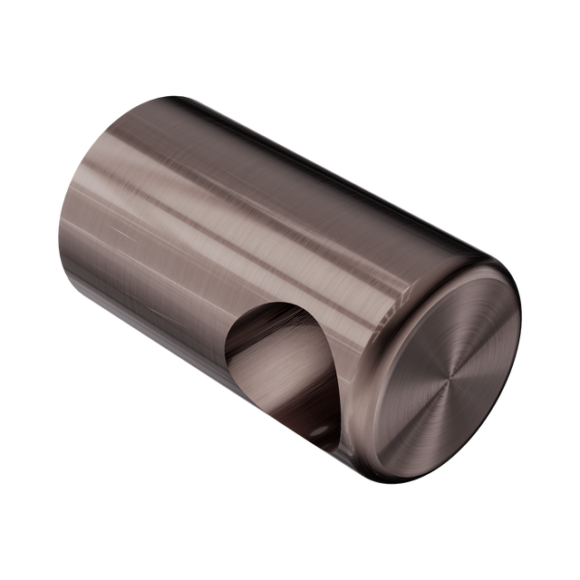 An image of Nero Tapware Mecca Care Make Your Own 32mm Grab Rail End BracketBrushed Bronze