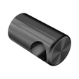 An image of Nero Tapware Mecca Care Make Your Own 32mm Grab Rail End Bracket Gun Metal