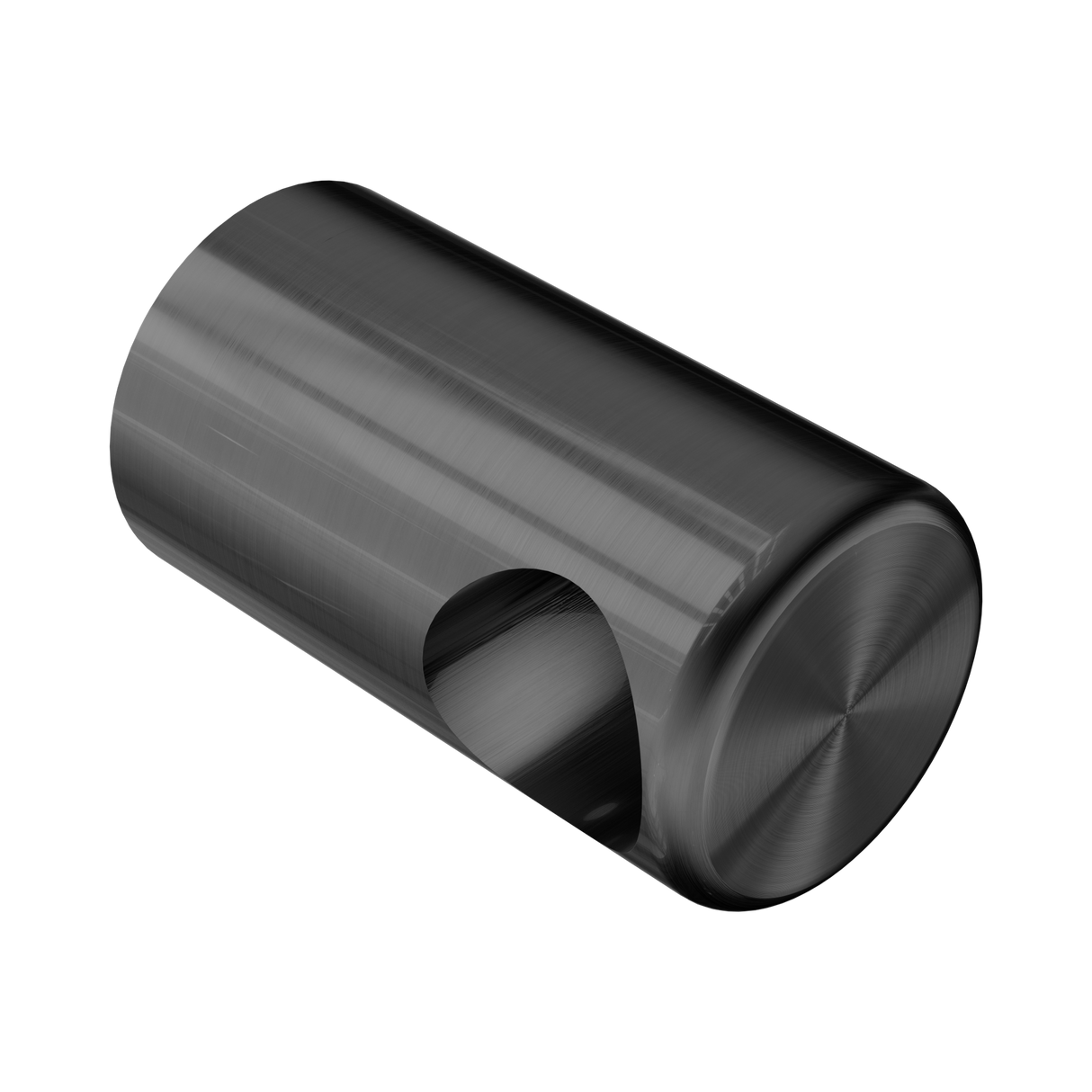 An image of Nero Tapware Mecca Care Make Your Own 32mm Grab Rail End Bracket Gun Metal