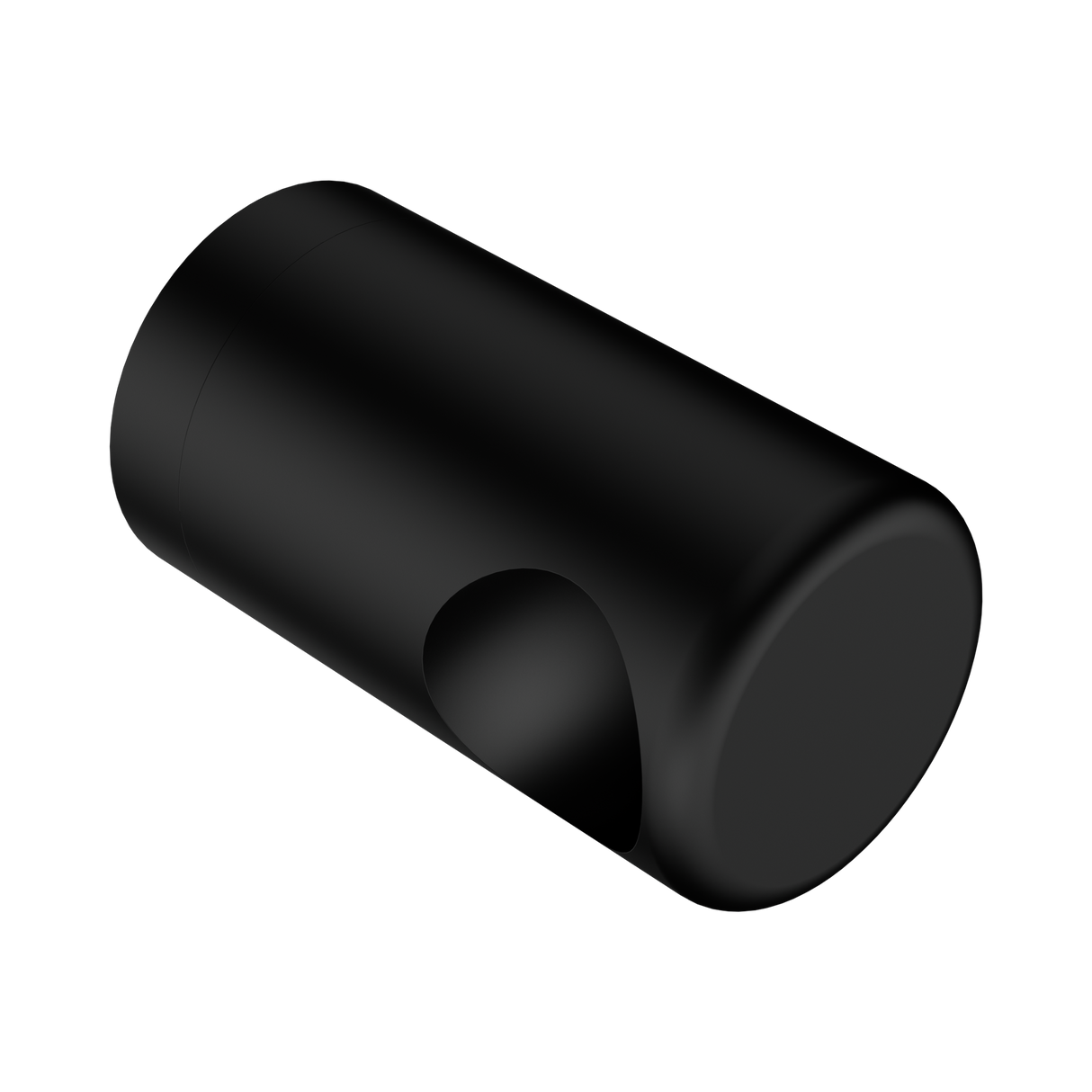 An image of Nero Tapware Mecca Care Make Your Own 32mm Grab Rail End Bracket Matte Black
