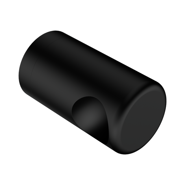 An image of Nero Tapware Mecca Care Make Your Own 32mm Grab Rail End Bracket Matte Black