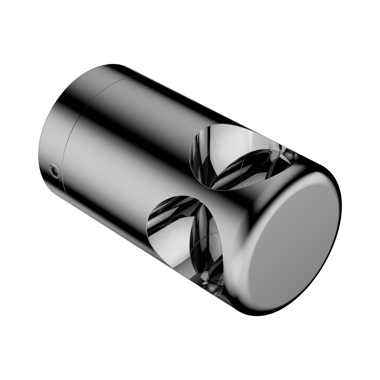An image of Nero Tapware Mecca Care Make Your Own 32mm Grab Rail 90 Degree Bracket Chrome