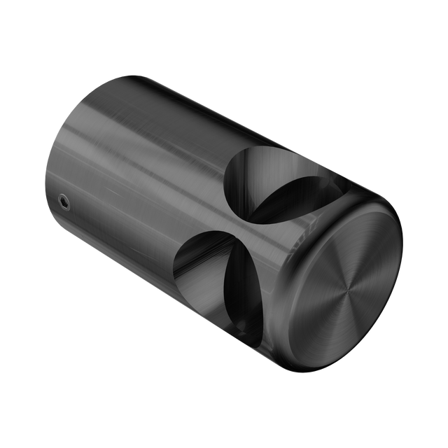An image of Nero Tapware Mecca Care Make Your Own 32mm Grab Rail 90 Degree Bracket Gun Metal