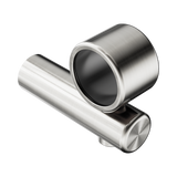 An image of Nero Tapware Mecca Care Make Your Own 32mm Hand Rail Undermount Mid Bracket Brushed Nickel