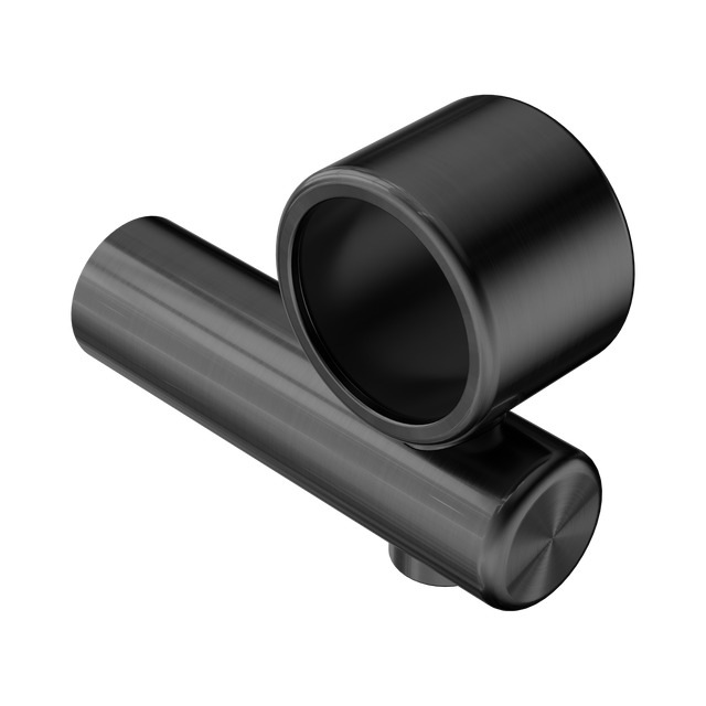 An image of Nero Tapware Mecca Care Make Your Own 32mm Hand Rail Undermount Mid Bracket Gun Metal