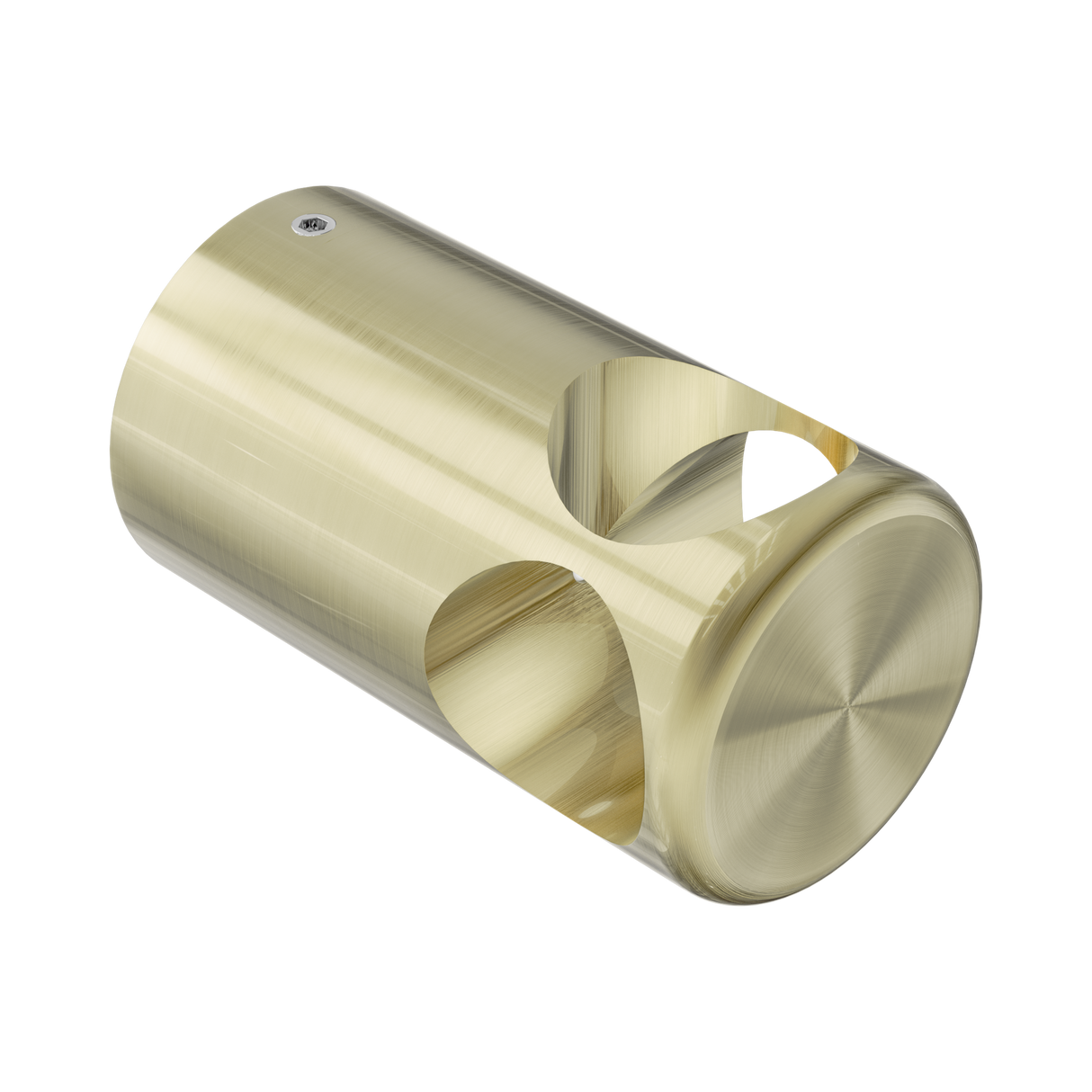 An image of Nero Tapware Mecca Care Make Your Own 32mm Grab Rail T Bar Bracket Brushed Gold