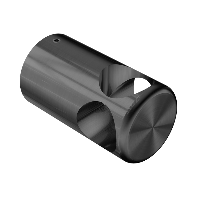 An image of Nero Tapware Mecca Care Make Your Own 32mm Grab Rail T Bar Bracket Gun Metal