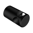 An image of Nero Tapware Mecca Care Make Your Own 32mm Grab Rail T Bar Bracket Matte Black
