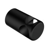 An image of Nero Tapware Mecca Care Make Your Own 32mm Grab Rail T Bar Bracket Matte Black