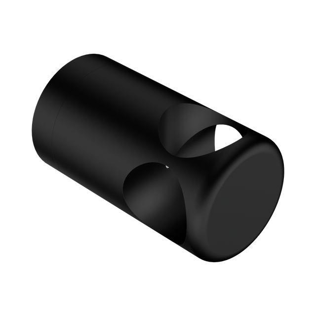 An image of Nero Tapware Mecca Care Make Your Own 32mm Grab Rail T Bar Bracket Matte Black