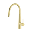 An image of Nero Tapware Dolce Pull Out Sink Mixer With Vegie Spray Function Brushed Gold