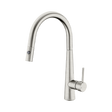 An image of Nero Tapware Dolce Pull Out Sink Mixer With Vegie Spray Function Brushed Nickel