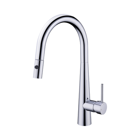 An image of Nero Tapware Dolce Pull Out Sink Mixer With Vegie Spray Function Chrome