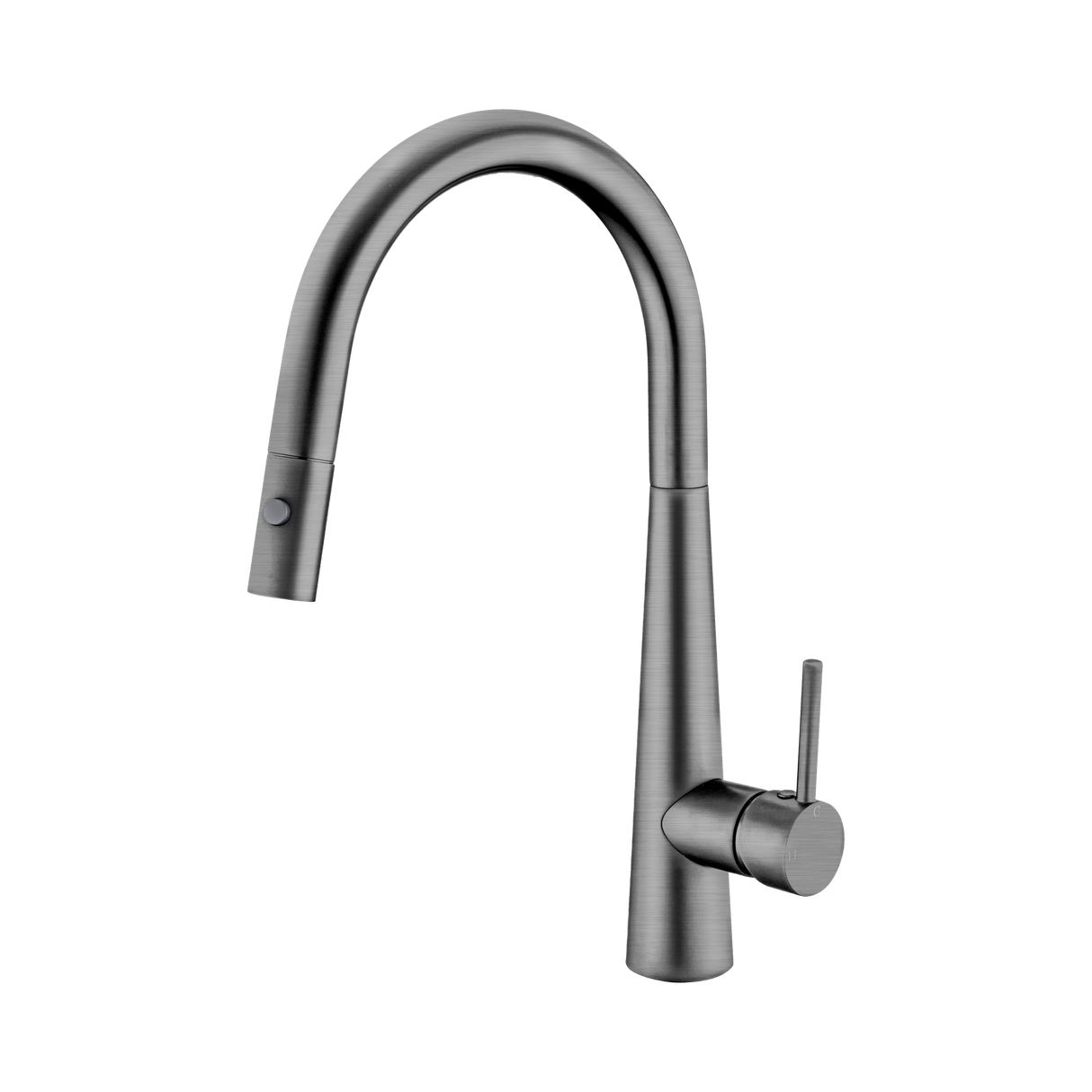 An image of Nero Tapware Dolce Pull Out Sink Mixer With Vegie Spray Function Gun Metal