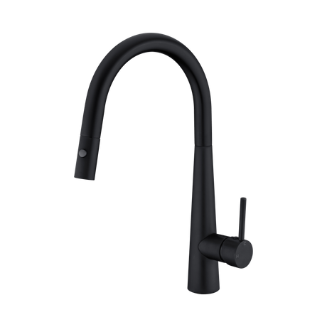 An image of Nero Tapware Dolce Pull Out Sink Mixer With Vegie Spray Function Matte Black