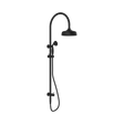 An image of Nero Tapware York Twin Shower With Metal Hand Shower Matte Black