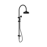 An image of Nero Tapware York Twin Shower With Metal Hand Shower Matte Black