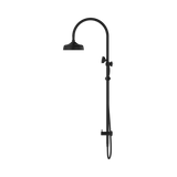 An image of Nero Tapware York Twin Shower With Metal Hand Shower Matte Black