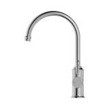 An image of Nero Tapware York Kitchen Mixer Gooseneck Spout With Metal Lever Chrome