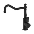An image of Nero Tapware York Kitchen Mixer Hook Spout With Metal Lever Matte Black