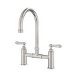 An image of Nero Tapware York Bridge Kitchen Set Brushed Nickel